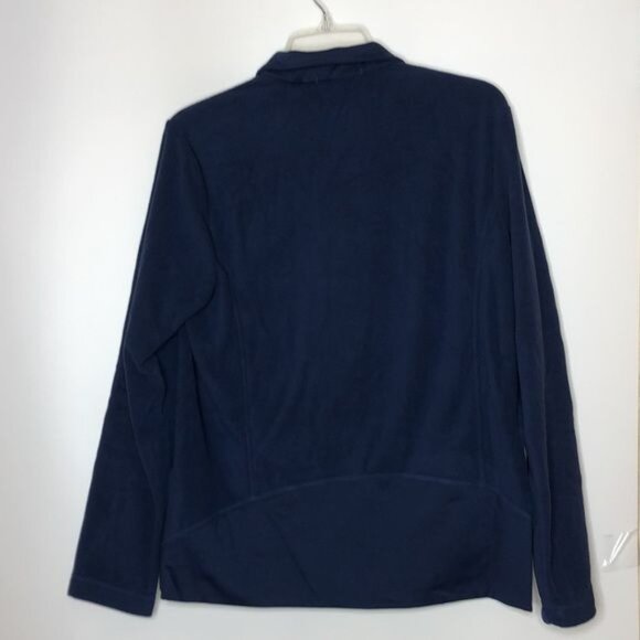 NWT Lands End Womens Fleece Jacket Lightweight Navy Blue M MEDIUM - Picture 7 of 11